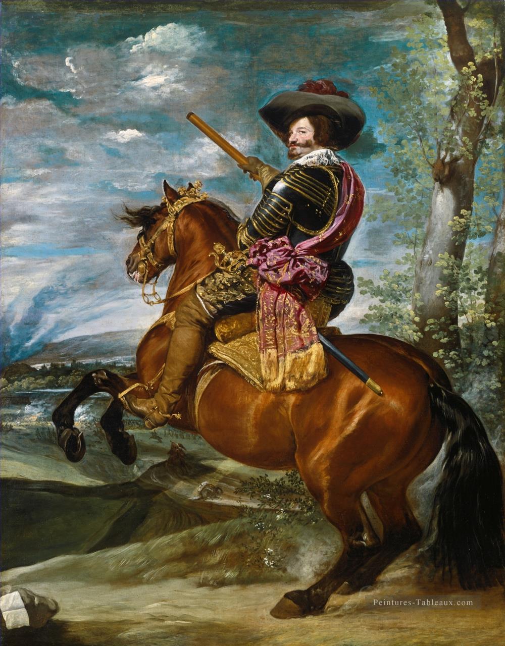 Le comte duc d’Olivares à cheval Diego Velázquez Peintures à l'huile